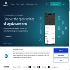 Скриншот главной страницы сайта free2ex.com