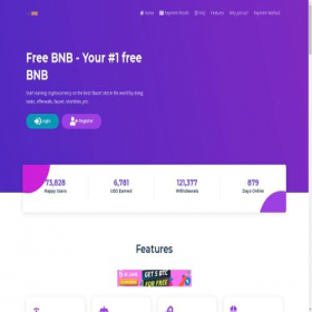 Скриншот главной страницы сайта freebinance.top