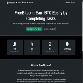 Скриншот главной страницы сайта freebitcoin.pro