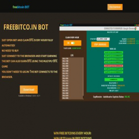 Скриншот главной страницы сайта freebltco.in
