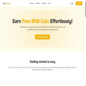 Скриншот главной страницы сайта freebnbcoin.com