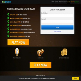 Скриншот главной страницы сайта freebtc.info