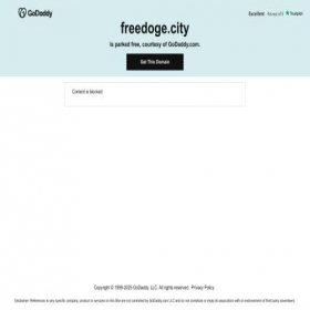Скриншот главной страницы сайта freedoge.city
