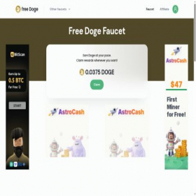 Скриншот главной страницы сайта freedogeclick.com