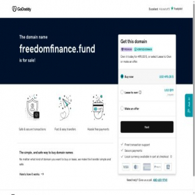 Скриншот главной страницы сайта freedomfinance.fund