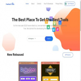 Скриншот главной страницы сайта freehack.tools