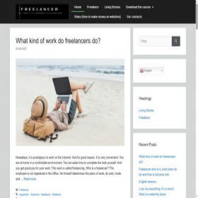 Скриншот главной страницы сайта freelancefree.ru