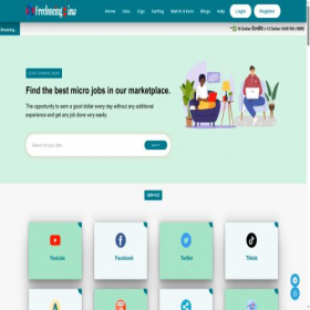 Скриншот главной страницы сайта freelancingview.net