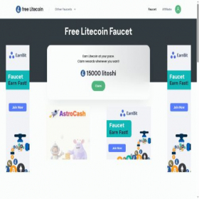 Скриншот главной страницы сайта freelitecoinclick.com