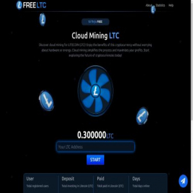 Скриншот главной страницы сайта freeltc.net