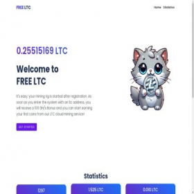 Скриншот главной страницы сайта freeltc.vip