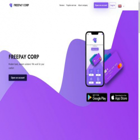 Скриншот главной страницы сайта freepay-corp.com