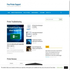 Скриншот главной страницы сайта freeprintersupport.com