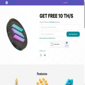 Скриншот главной страницы сайта freesol.app