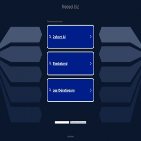 Скриншот главной страницы сайта freesol.biz