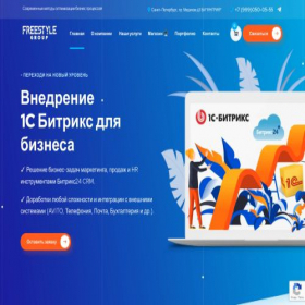 Скриншот главной страницы сайта freestylegroup.ru