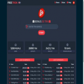 Скриншот главной страницы сайта freetron.pro