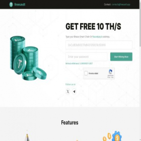 Скриншот главной страницы сайта freeusdt.app