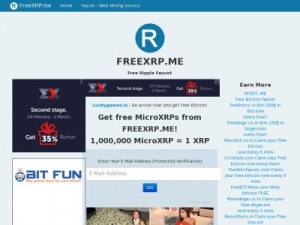 Скриншот главной страницы сайта freexrp.me