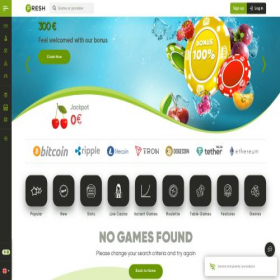 Скриншот главной страницы сайта fresh-cas1.com