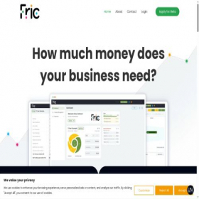 Скриншот главной страницы сайта fric.io