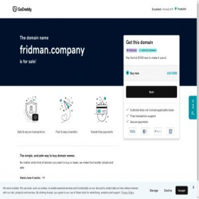 Скриншот главной страницы сайта fridman.company