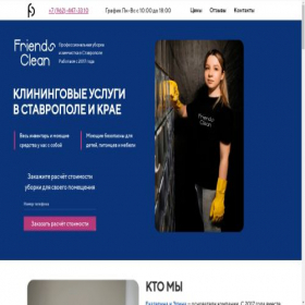Скриншот главной страницы сайта friends-clean.ru