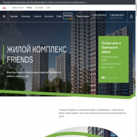 Скриншот главной страницы сайта friends.spb.ru