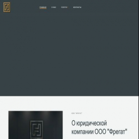 Скриншот главной страницы сайта frigate-solution.com