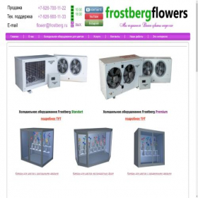 Скриншот главной страницы сайта frostberg-flowers.ru