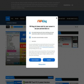 Скриншот главной страницы сайта frpkingaksumon.com