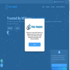 Скриншот главной страницы сайта frx-trades.com