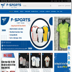 Скриншот главной страницы сайта fsportsvietnam.com