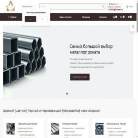 Скриншот главной страницы сайта fssteel.ru