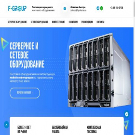 Скриншот главной страницы сайта fsystems.su