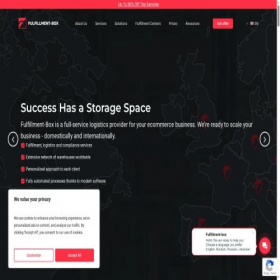 Скриншот главной страницы сайта fulfillment-box.com