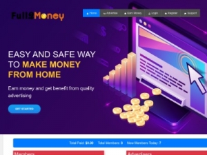 Скриншот главной страницы сайта full2money.com
