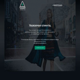 Скриншот главной страницы сайта fultonumbrellas.ru