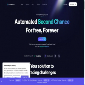 Скриншот главной страницы сайта fundedelite.com