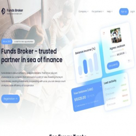 Скриншот главной страницы сайта funds-broker.com
