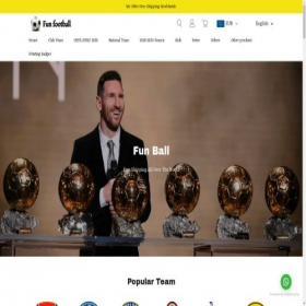 Скриншот главной страницы сайта funftball.com