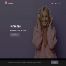 Скриншот главной страницы сайта funrange.net