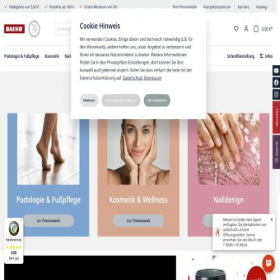 Скриншот главной страницы сайта fusspflege.com