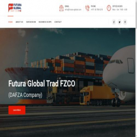Скриншот главной страницы сайта futura-global.com