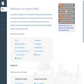 Скриншот главной страницы сайта fuyeor.net
