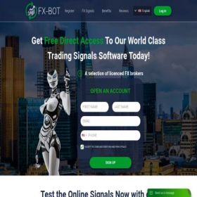 Скриншот главной страницы сайта fx-bot.net