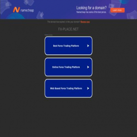 Скриншот главной страницы сайта fx-place.net