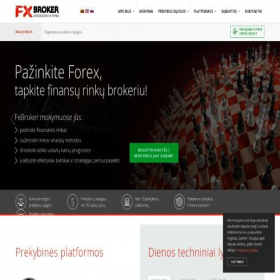 Скриншот главной страницы сайта fxbroker.lt