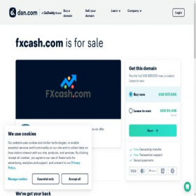 Скриншот главной страницы сайта fxcash.com