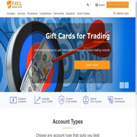 Скриншот главной страницы сайта fxclearing.com